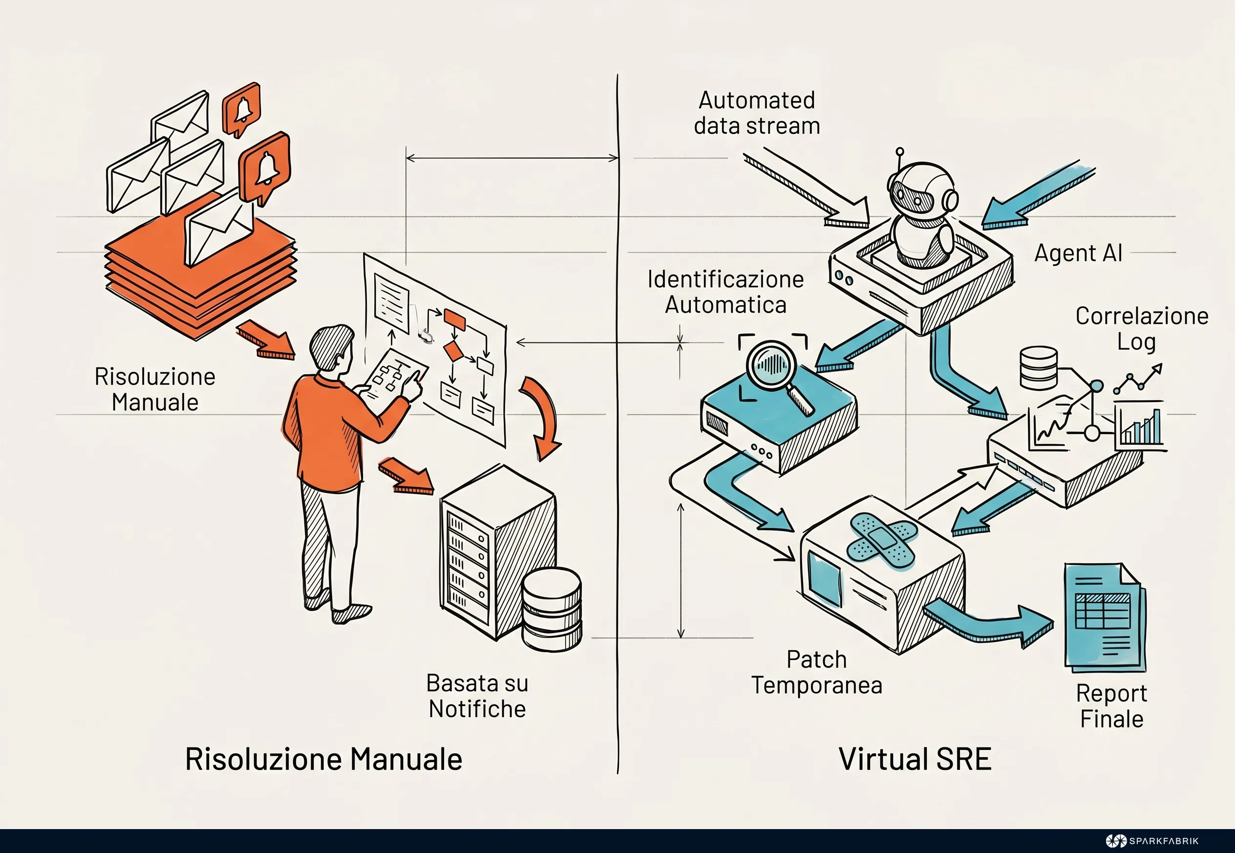 Workflow di un Virtual SRE