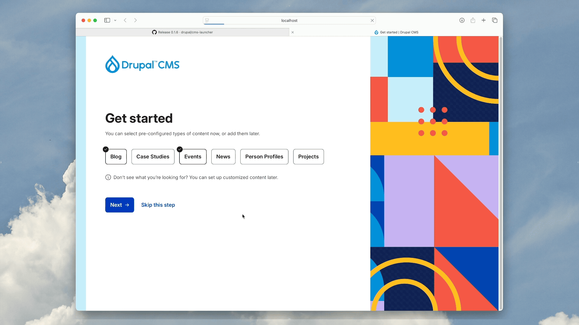 Drupal CMS - Drupal Desktop App, Drupal Launcher