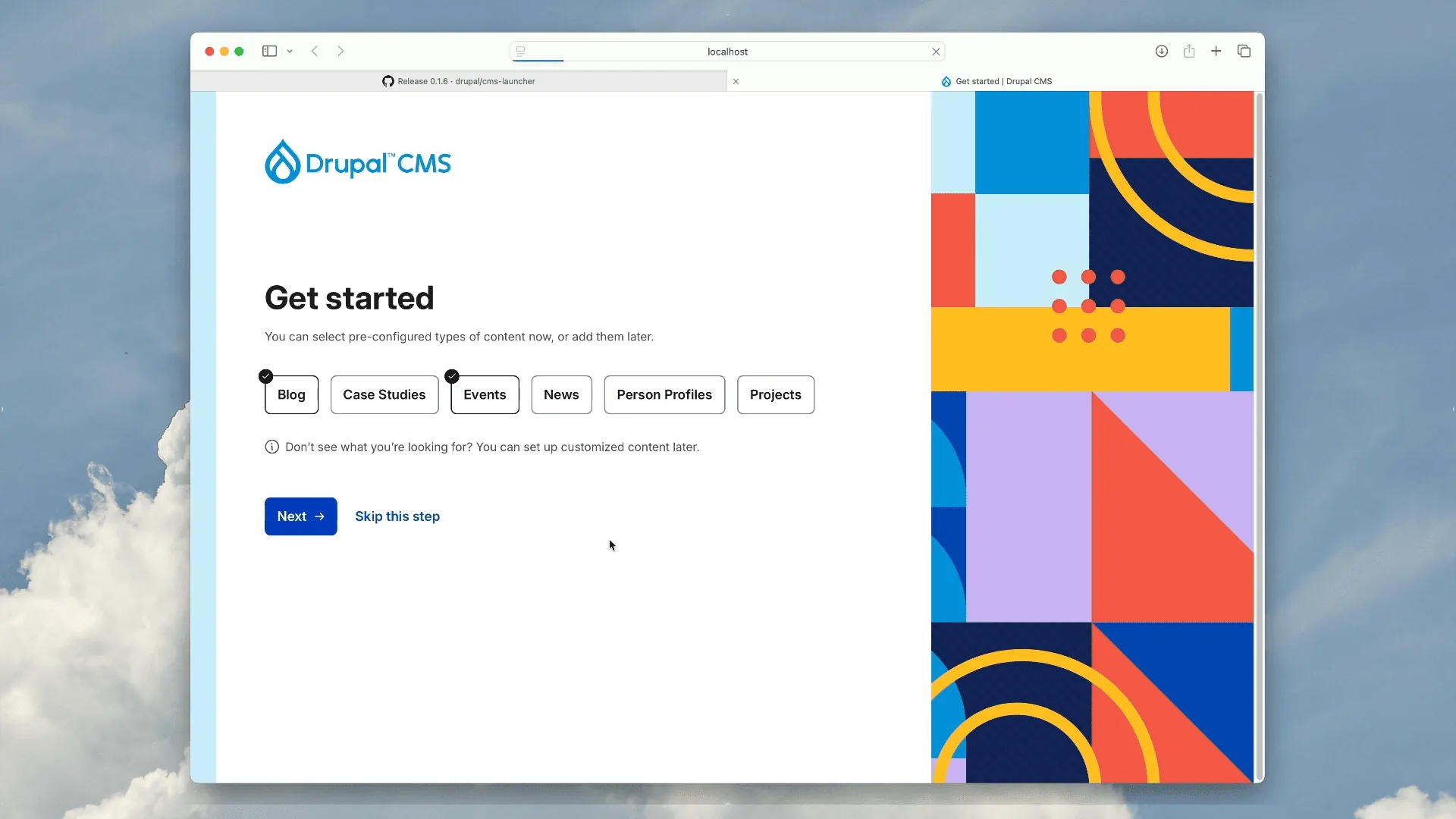 Drupal CMS - Drupal Desktop App, Drupal Launcher