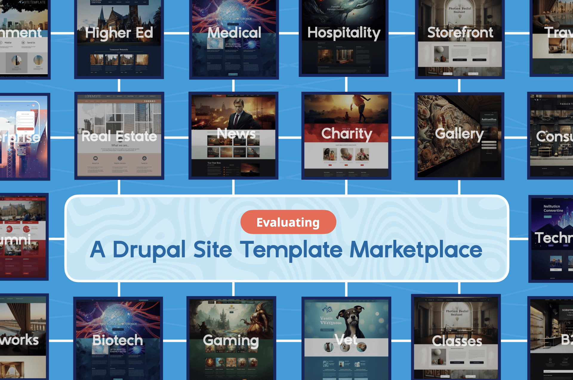 marketplace site templates - state of drupal
