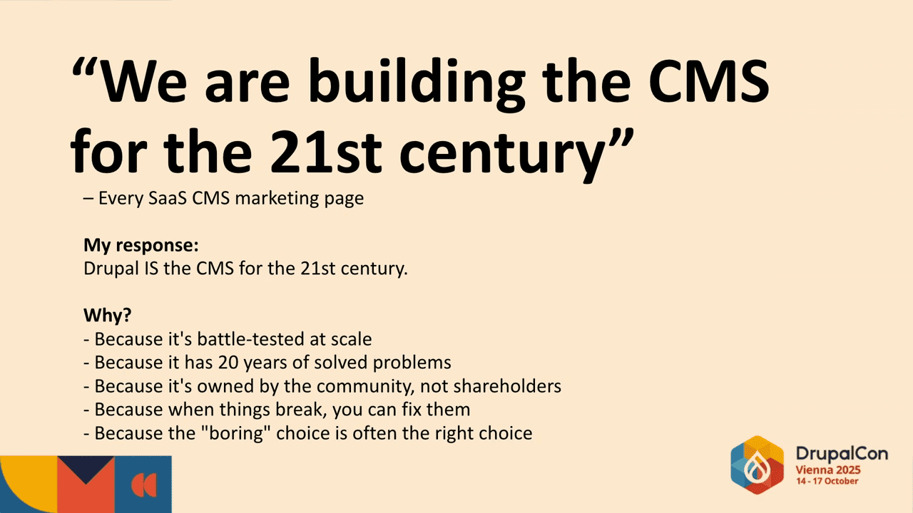 09 DrupalCon Vienna 2025 - Why we left Drupal, tried Storyblok, and what happened next