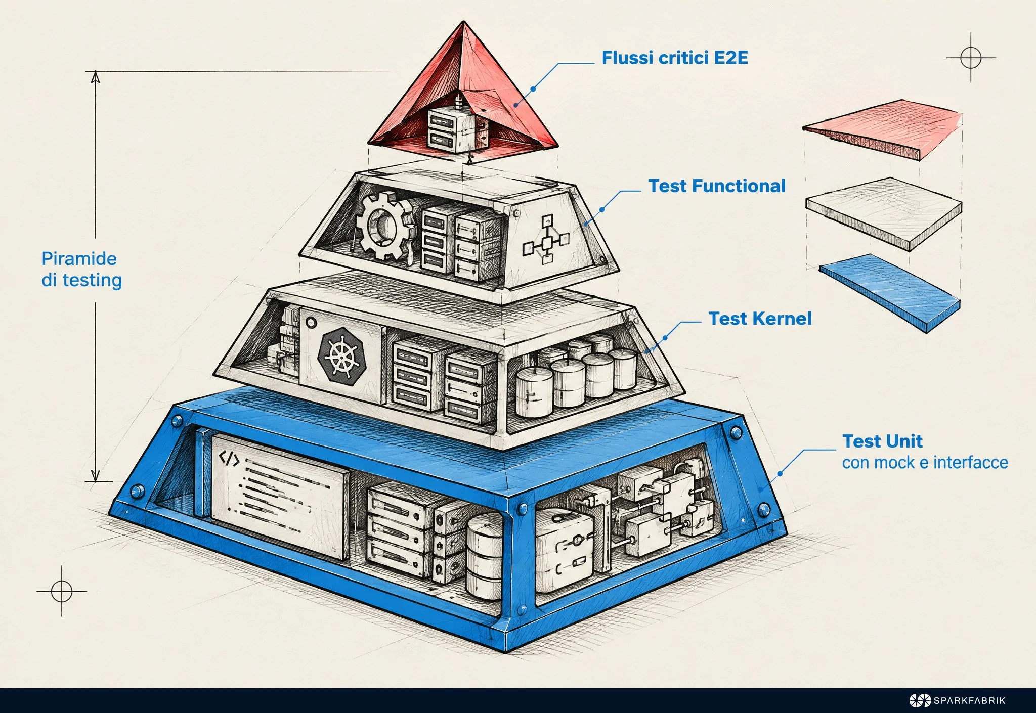 La piramide dei test per Drupal Core e Contrib