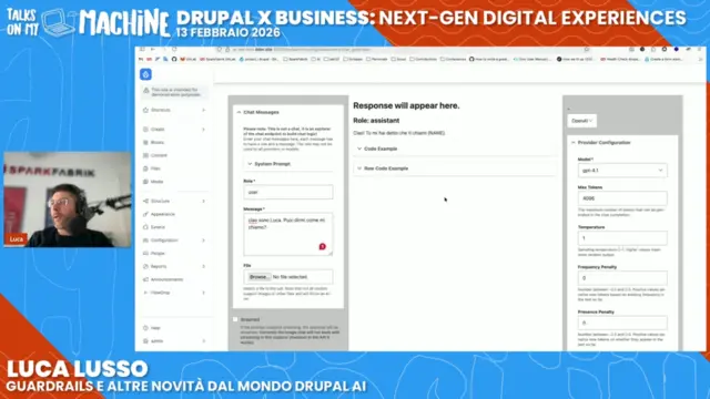 Chat Generation Explorer interface illustrating the interception of an email address and its replacement with a placeholder to protect user privacy.