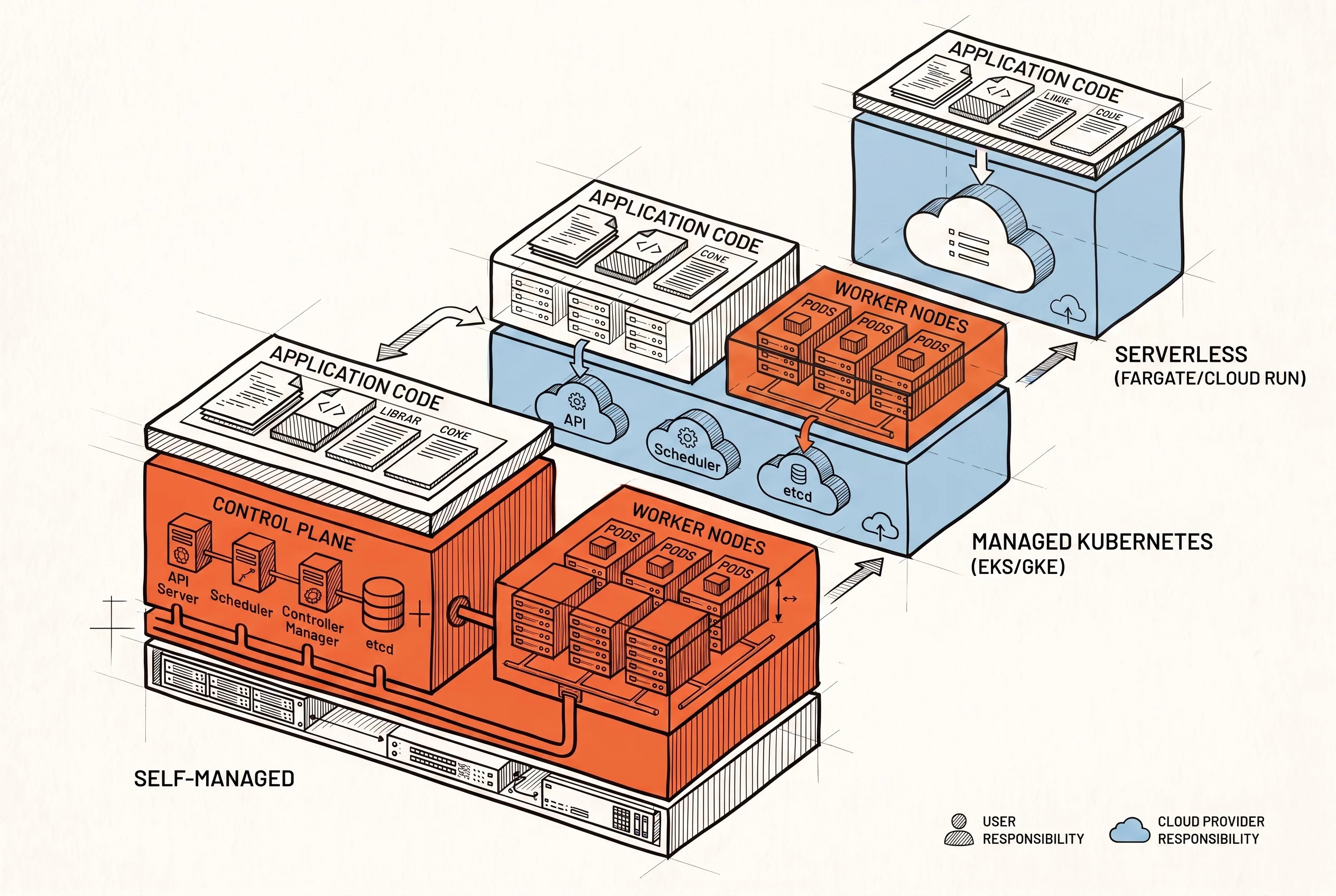 Management models: from Self-managed to Serverless