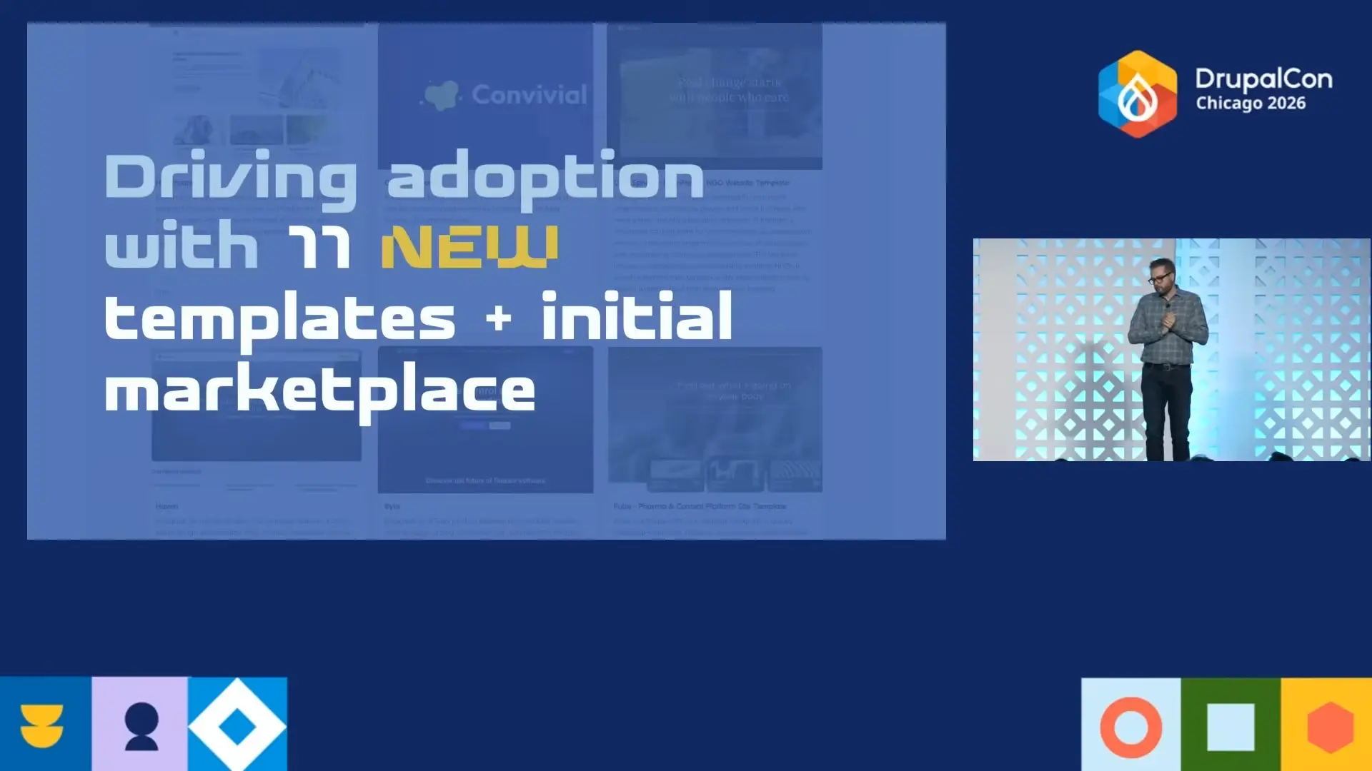 11 site templates - Driesnote DrupalCon Chicago 2026