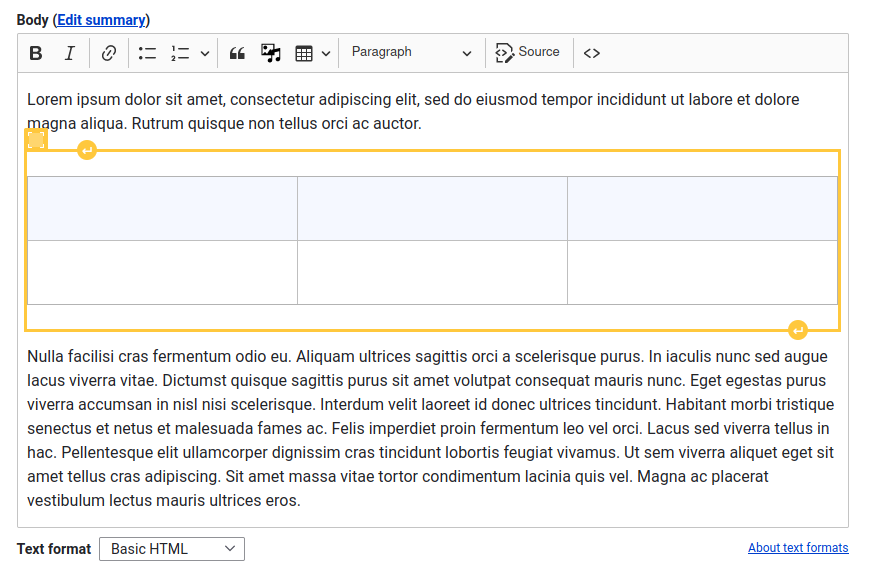 WYSIWYG editing tools
