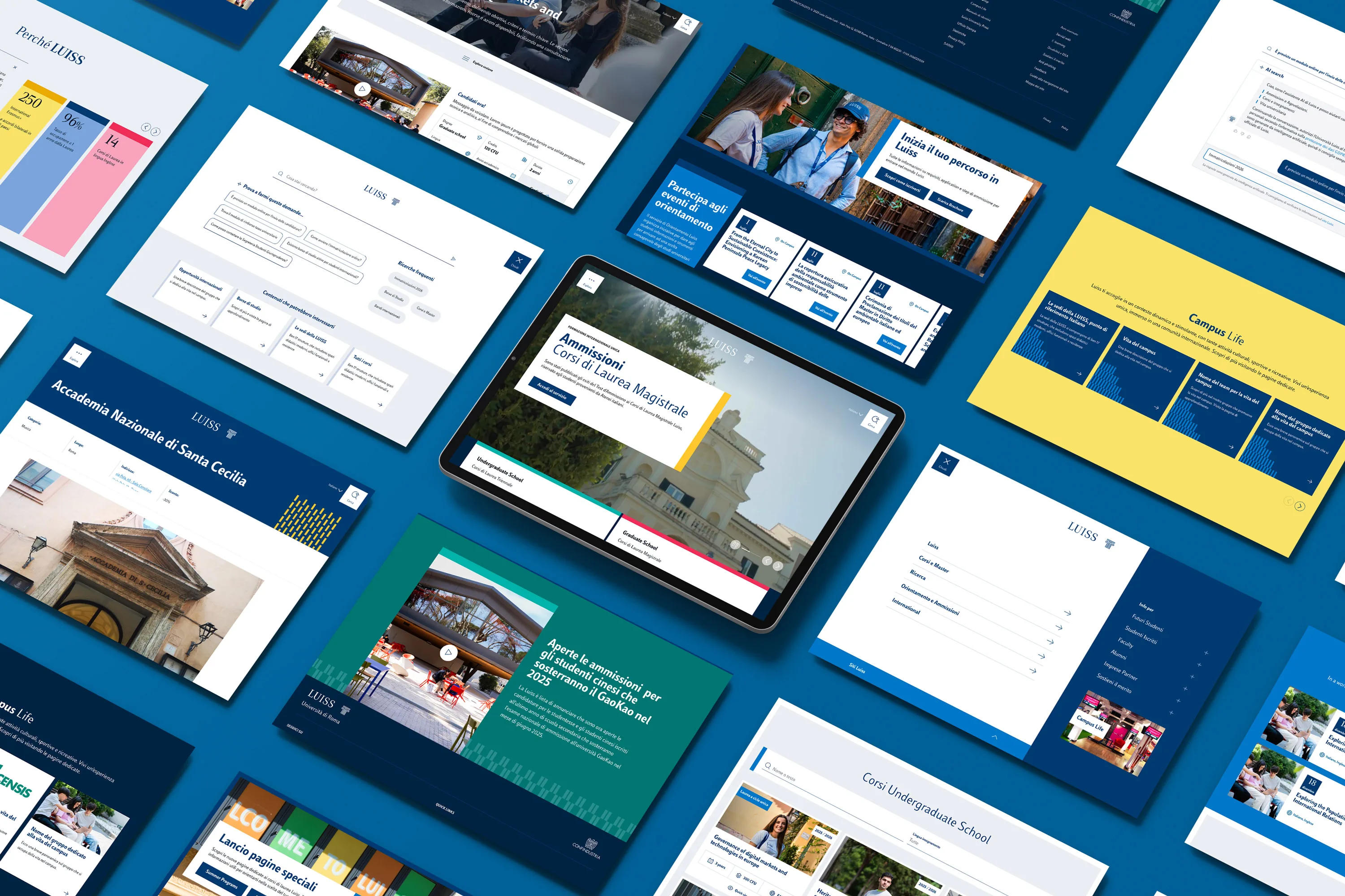 Componenti del design system Luiss