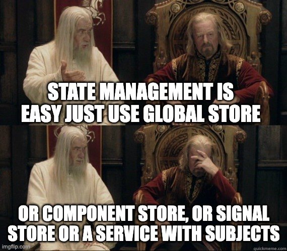 Gandalf telling Theoden how easy state management is